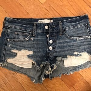 Abercrombie Low Rise Denim Shorts (Size 2)